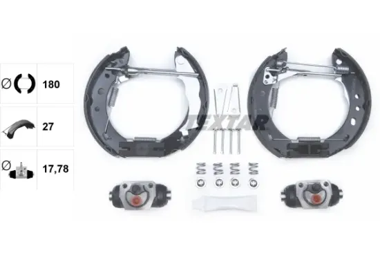 Bremsbackensatz Hinterachse TEXTAR 84058300 Bild Bremsbackensatz Hinterachse TEXTAR 84058300