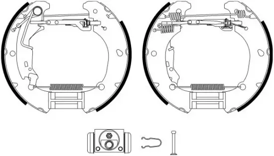 Bremsbackensatz Hinterachse TEXTAR 84061100 Bild Bremsbackensatz Hinterachse TEXTAR 84061100