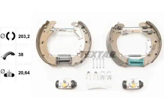 Bremsbackensatz Hinterachse TEXTAR 84061100 Bild Bremsbackensatz Hinterachse TEXTAR 84061100