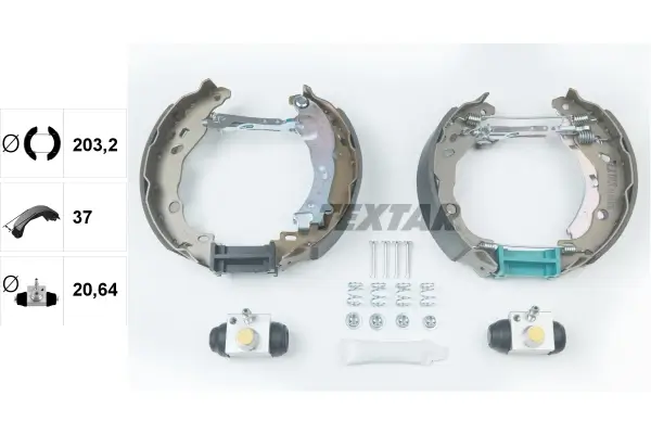 Bremsbackensatz Hinterachse TEXTAR 84061600