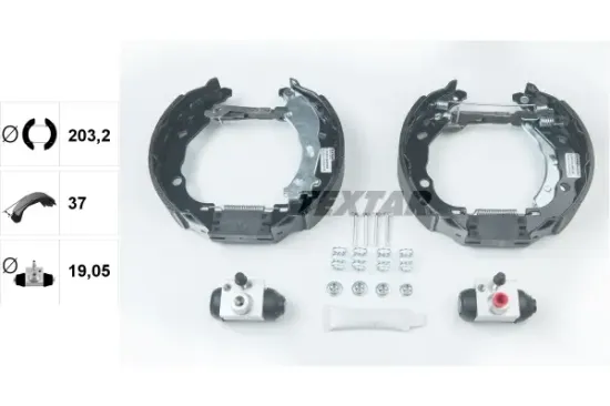 Bremsbackensatz Hinterachse TEXTAR 84061601 Bild Bremsbackensatz Hinterachse TEXTAR 84061601