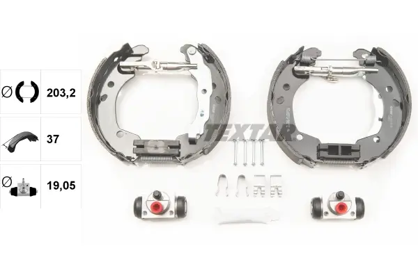 Bremsbackensatz Hinterachse TEXTAR 84062600