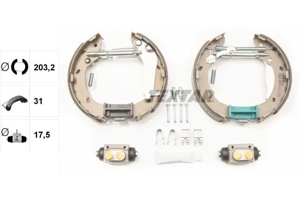 Bremsbackensatz Hinterachse TEXTAR 84063300