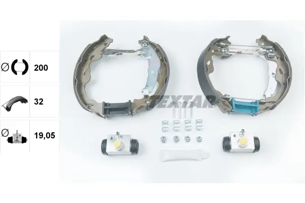 Bremsbackensatz Hinterachse TEXTAR 84064500