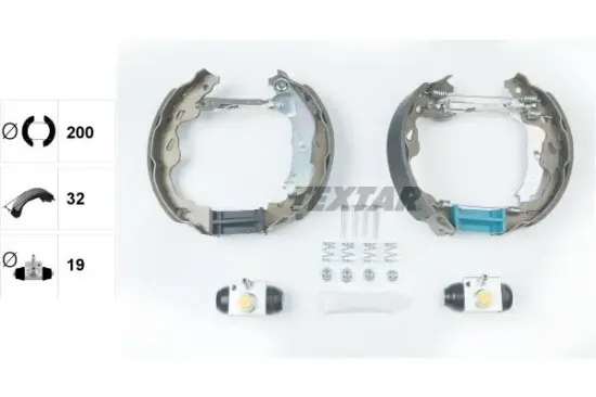 Bremsbackensatz Hinterachse TEXTAR 84064502 Bild Bremsbackensatz Hinterachse TEXTAR 84064502