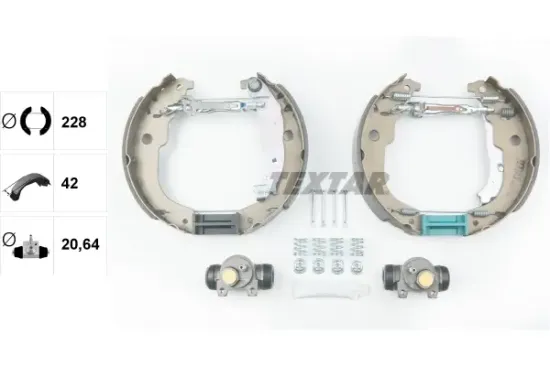 Bremsbackensatz Hinterachse TEXTAR 84067200 Bild Bremsbackensatz Hinterachse TEXTAR 84067200