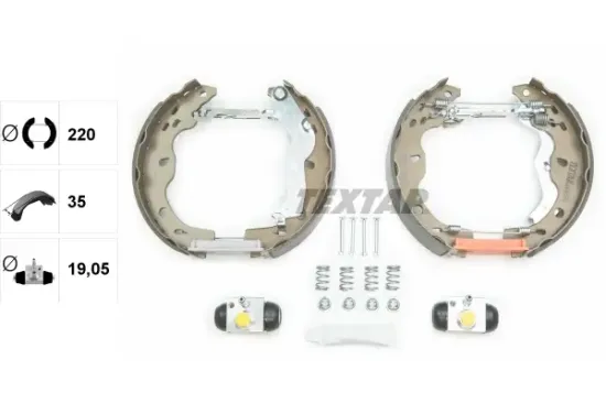 Bremsbackensatz Hinterachse TEXTAR 84067500 Bild Bremsbackensatz Hinterachse TEXTAR 84067500