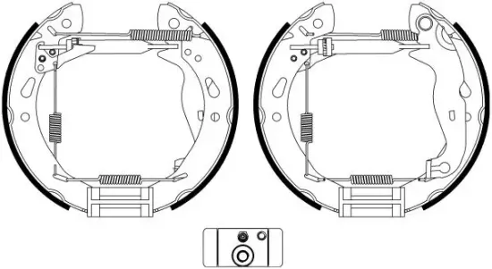 Bremsbackensatz Hinterachse TEXTAR 84069200 Bild Bremsbackensatz Hinterachse TEXTAR 84069200