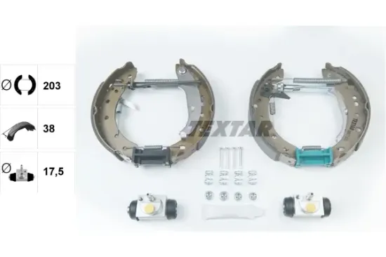 Bremsbackensatz Hinterachse TEXTAR 84071400 Bild Bremsbackensatz Hinterachse TEXTAR 84071400