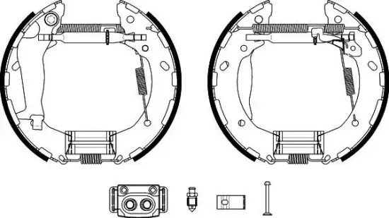 Bremsbackensatz Hinterachse TEXTAR 84072601 Bild Bremsbackensatz Hinterachse TEXTAR 84072601
