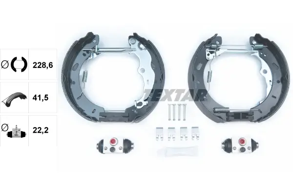 Bremsbackensatz Hinterachse TEXTAR 84079800