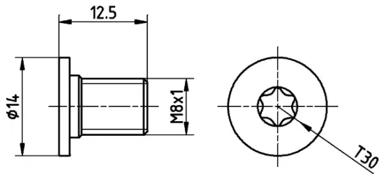 Schraube, Bremsscheibe TEXTAR TPM0002 Bild Schraube, Bremsscheibe TEXTAR TPM0002