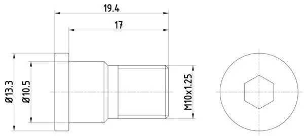 Schraube, Bremsscheibe TEXTAR TPM0007