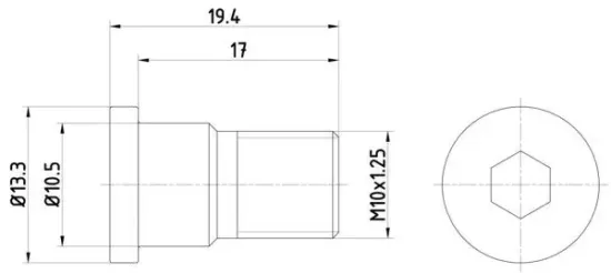 Schraube, Bremsscheibe TEXTAR TPM0007 Bild Schraube, Bremsscheibe TEXTAR TPM0007