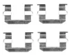 Zubehörsatz, Scheibenbremsbelag Vorderachse TEXTAR 82072100