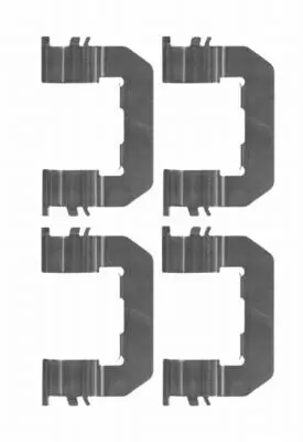 Zubehörsatz, Scheibenbremsbelag Vorderachse TEXTAR 82502800 Bild Zubehörsatz, Scheibenbremsbelag Vorderachse TEXTAR 82502800