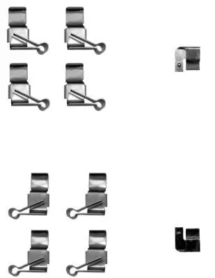 Zubehörsatz, Scheibenbremsbelag Vorderachse TEXTAR 82509200 Bild Zubehörsatz, Scheibenbremsbelag Vorderachse TEXTAR 82509200