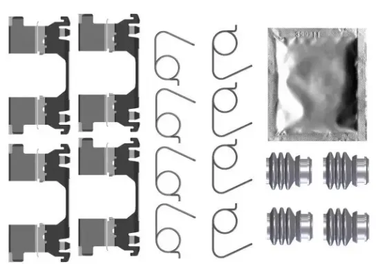 Zubehörsatz, Scheibenbremsbelag Vorderachse TEXTAR 82552600 Bild Zubehörsatz, Scheibenbremsbelag Vorderachse TEXTAR 82552600