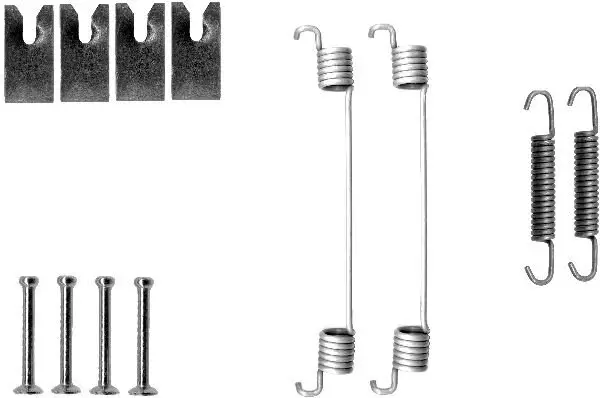 Zubehörsatz, Bremsbacken Hinterachse TEXTAR 97031100