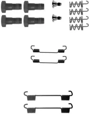 Zubehörsatz, Feststellbremsbacken Hinterachse TEXTAR 97034500