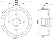 Bremstrommel TEXTAR 94008800