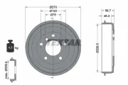 Bremstrommel Hinterachse TEXTAR 94012500