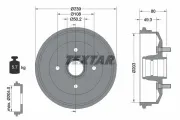 Bremstrommel Hinterachse TEXTAR 94019000