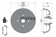 Bremstrommel Hinterachse TEXTAR 94022300