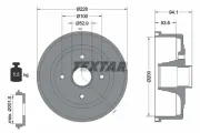 Bremstrommel Hinterachse TEXTAR 94024200