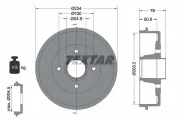 Bremstrommel Hinterachse TEXTAR 94027100