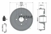 Bremstrommel Hinterachse TEXTAR 94033800