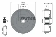 Bremstrommel TEXTAR 94038900