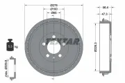 Bremstrommel Hinterachse TEXTAR 94046300