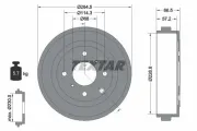 Bremstrommel Hinterachse TEXTAR 94046400