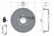 Bremstrommel Hinterachse TEXTAR 94047200
