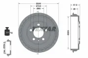 Bremstrommel Hinterachse TEXTAR 94048200