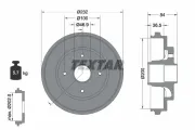 Bremstrommel Hinterachse TEXTAR 94049400