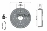 Bremstrommel Hinterachse TEXTAR 94050500