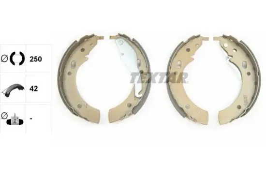 Bremsbackensatz Hinterachse TEXTAR 91006300 Bild Bremsbackensatz Hinterachse TEXTAR 91006300