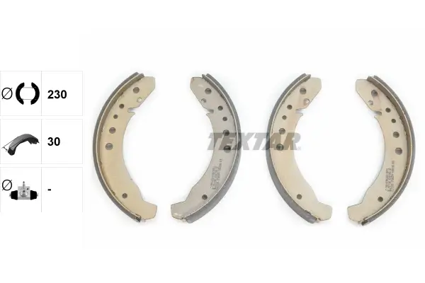 Bremsbackensatz Hinterachse TEXTAR 91007700