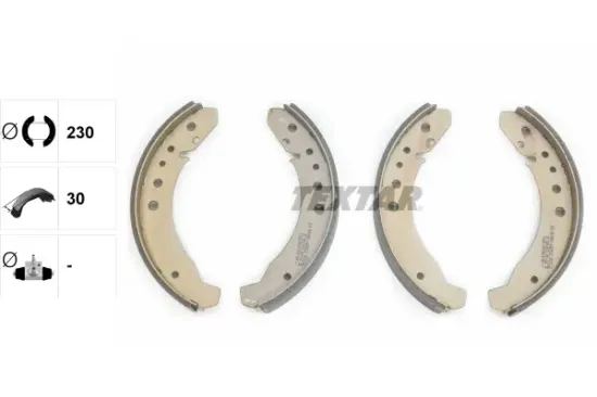 Bremsbackensatz Hinterachse TEXTAR 91007700 Bild Bremsbackensatz Hinterachse TEXTAR 91007700