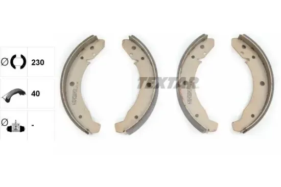 Bremsbackensatz TEXTAR 91007800 Bild Bremsbackensatz TEXTAR 91007800