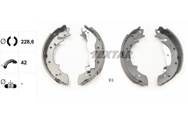 Bremsbackensatz Hinterachse TEXTAR 91011200