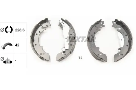 Bremsbackensatz Hinterachse TEXTAR 91011200 Bild Bremsbackensatz Hinterachse TEXTAR 91011200