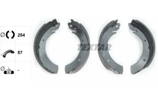 Bremsbackensatz TEXTAR 91015700 Bild Bremsbackensatz TEXTAR 91015700
