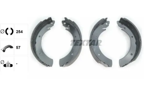 Bremsbackensatz TEXTAR 91015700 Bild Bremsbackensatz TEXTAR 91015700