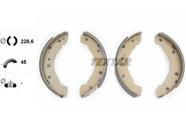 Bremsbackensatz Hinterachse TEXTAR 91015900
