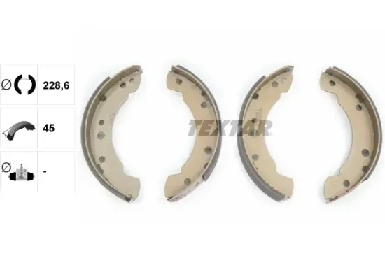 Bremsbackensatz Hinterachse TEXTAR 91015900 Bild Bremsbackensatz Hinterachse TEXTAR 91015900