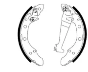 Bremsbackensatz Hinterachse TEXTAR 91018300