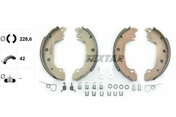 Bremsbackensatz Hinterachse TEXTAR 91029200